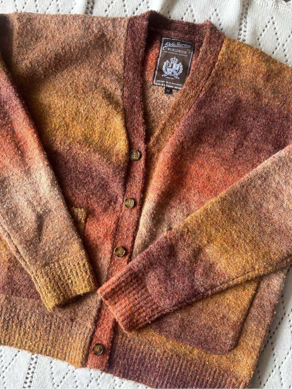 Rare 40s & Shorties "Lithium" Gradient Cardigan Sweater M (Fall 2022)